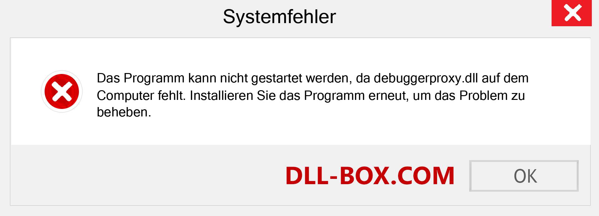 debuggerproxy.dll-Datei fehlt?. Download für Windows 7, 8, 10 - Fix debuggerproxy dll Missing Error unter Windows, Fotos, Bildern